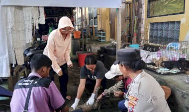 Bhabinkamtibmas-Kisanata-Bersinergi-dengan-Petugas-Kesehatan-Hewan-dalam-Program-Vaksinasi-Peliharaan