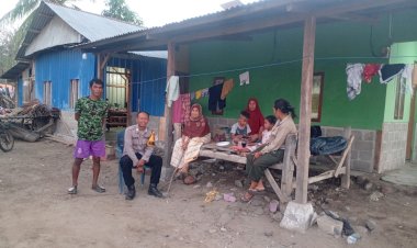Bhabinkamtibmas-Polsek-Riung-Polres-Ngada-Dorong-Warga-Kampung-Bajo-Bangkit,-Mandiri-Melalui-UMKM