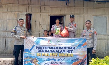 Polres-Ngada-Salurkan-Bantuan-PT-Trinusa-Resources-dan-CBP-Group-kepada-Warga-Terdampak-Gempa