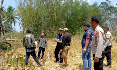 Polres-Ngada-Kawal-Konstatering-Tanah-Sengketa-di-Desa-Piga,-Pastikan-Proses-Berjalan-Aman-dan-Kondusif