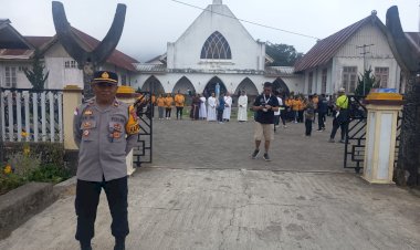 POLSEK-GOLEWA-LAKSANAKAN-PENGAMANAN-DAN-PENGATURAN-LALU-LINTAS-KEGIATAN-SAFARI-ROHANI,-SITUASI-AMAN-DAN-LANCAR-‎