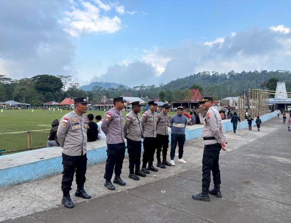 Polres Ngada Hadir Jaga Keamanan Turbo Cup IV, Pertandingan Berlangsung Aman dan Kondusif