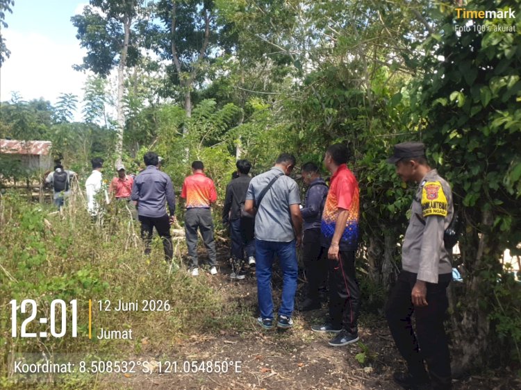 Polri laksanakan Pengamanan Sidang Pemeriksaan Setempat Perkara Perdata di Desa Wangka Barat