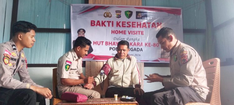 Sambut Hari Bhayangkara ke-80, Polres Ngada Gelar Home Visit dan Pelayanan Kesehatan bagi Personel serta Masyarakat  ‎