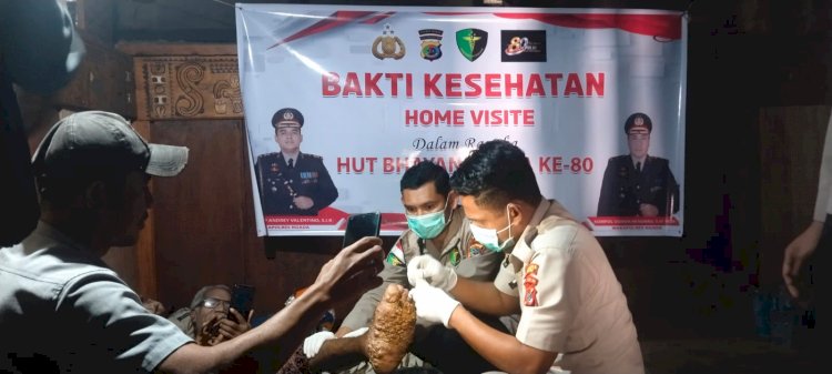 Sambut Hari Bhayangkara ke-80, Polres Ngada Gelar Home Visit dan Pelayanan Kesehatan bagi Personel serta Masyarakat  ‎