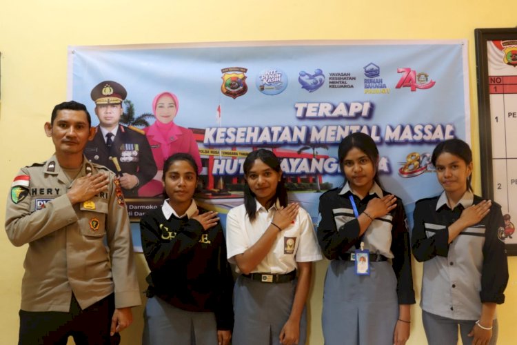 Sambut Hari Bhayangkara Ke-80, Polres Ngada Berikan Terapi Kesehatan Mental USEFT untuk Ojol dan Pelajar