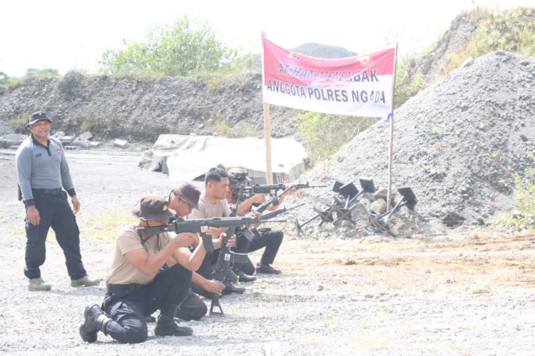 Tingkatkan Profesionalisme dan Kesiapan Personel, Polres Ngada gelar Latihan Menembak Semester I T.A. 2026
