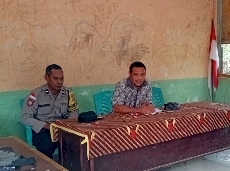 BHABINKAMTIBMAS DESA SAMBINASI BARAT FASILITASI MEDIASI KASUS PENYEROBOTAN TANAH, WUJUDKAN PENYELESAIAN PERMASALAHAN SECARA KEKELUARGAAN ‎