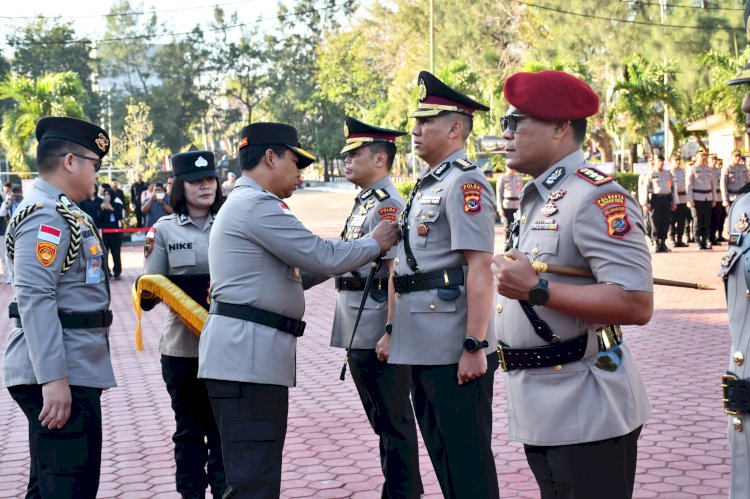 Polda NTT Gelar Upacara Serah Terima dan Pelantikan Pejabat Utama serta Kapolres Jajaran