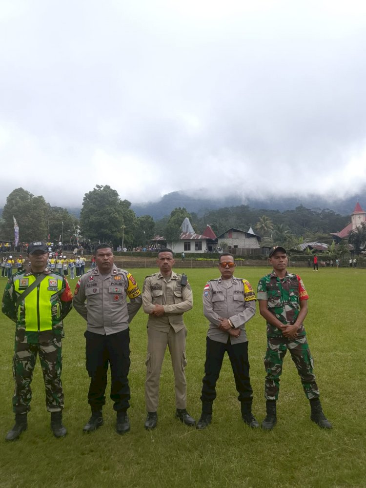 BHABINKAMTIBMAS POLSEK GOLEWA KAWAL PEMBUKAAN PORSENI DAN SAINS MKKS GOLEWA RAYA
