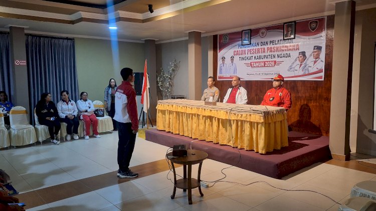 Polres Ngada Hadiri Penandatanganan Komitmen Bersama 21 Peserta Paskibraka Kabupaten Ngada