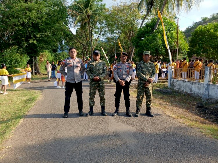 Polsek Riung Amankan Penjemputan Para Imam Peserta Rekoleksi Kevikepan Bajawa  ‎