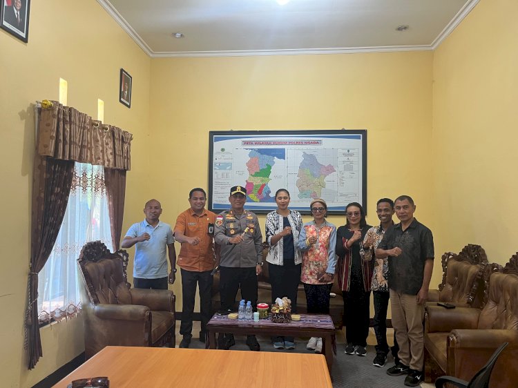 KPU Ngada Silaturahmi dengan Kapolres, Perkuat Sinergi Jaga Kondusivitas Demokrasi