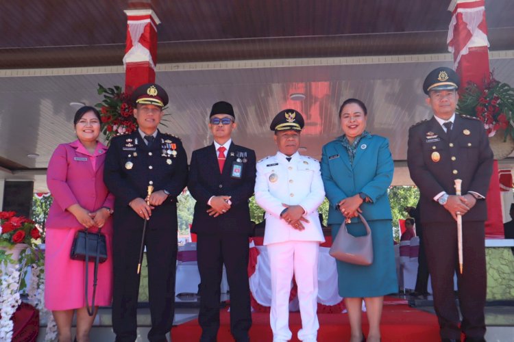 Kapolres Ngada Hadiri Upacara HUT ke-81 Kemerdekaan RI di Kabupaten Ngada