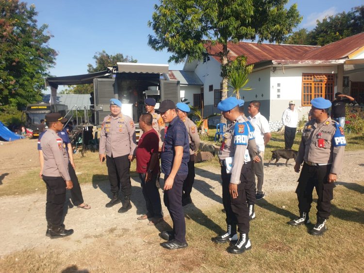 JELANG KUNJUNGAN PRESIDEN RI, POLRI POLRES NGADA PERKUAT KESIAPAN DI RIUNG.