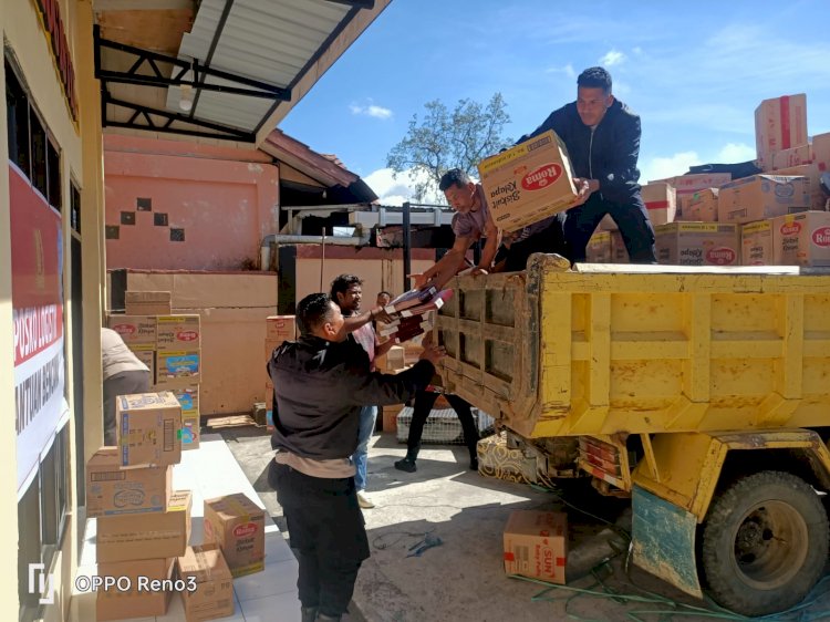 Bantuan Logistik Kapolri Tiba di Polres Ngada, Siap Disalurkan kepada Warga Terdampak Gempa