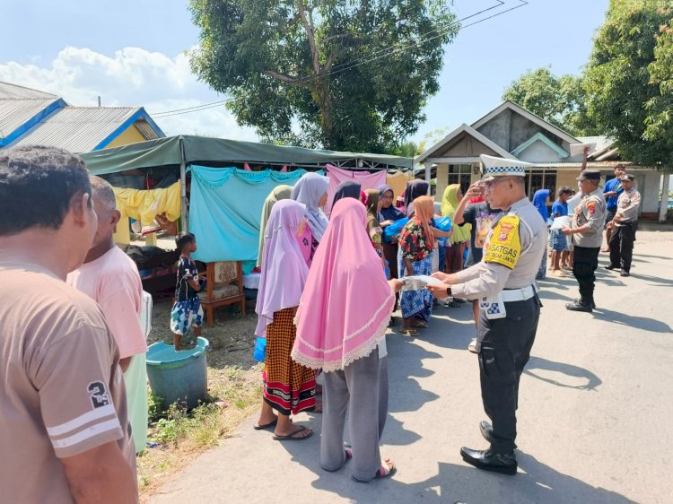 POLRES NGADA SALURKAN BANTUAN BAGI WARGA TERDAMPAK GEMPA DI GOLEWA SELATAN