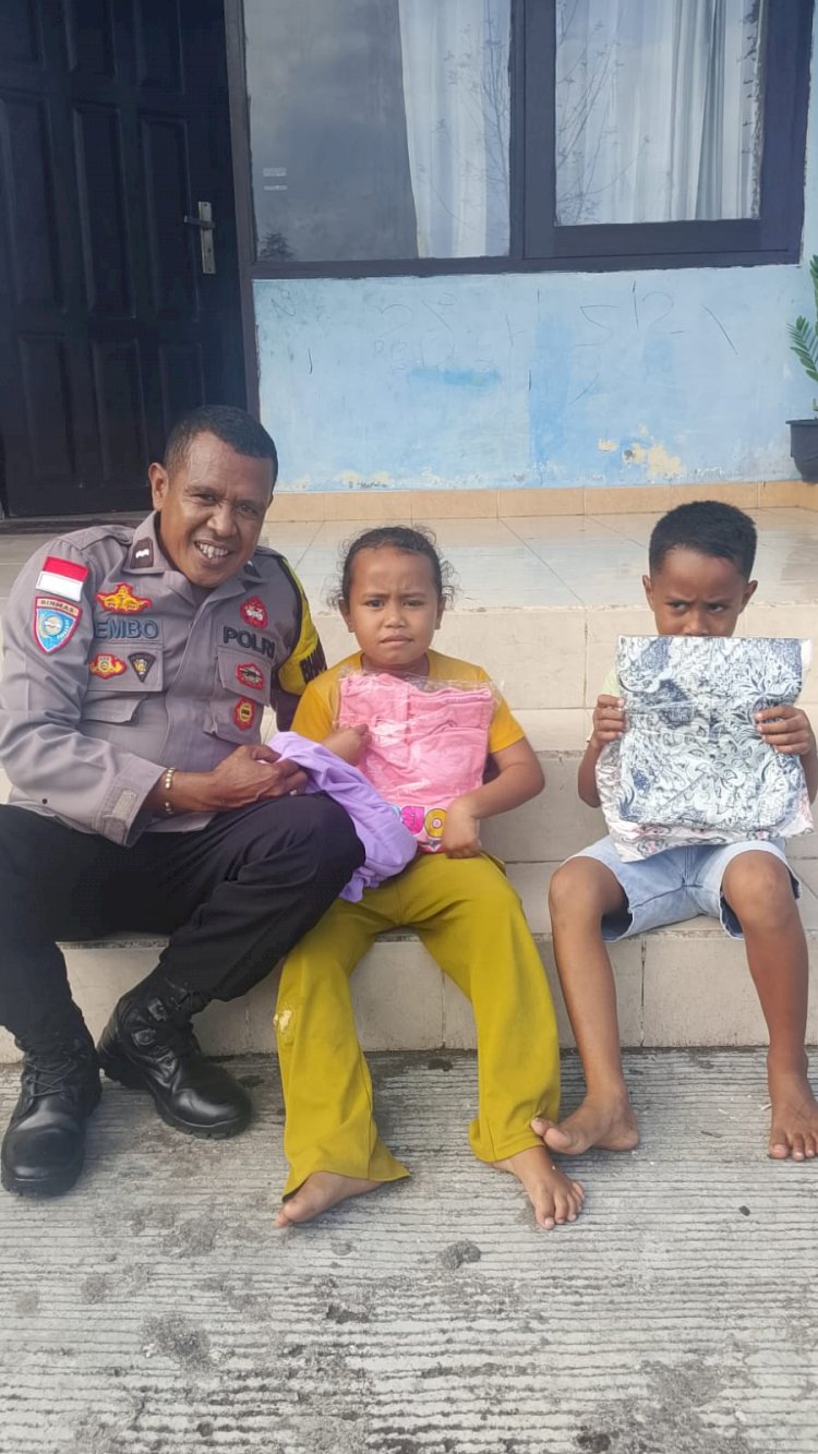 Program Kasih Kapolda NTT “Mendengar dan Merasakan”: Polres Ngada Hadir Memberikan Dukungan kepada Warga Pascagempa di Golewa Selatan ‎