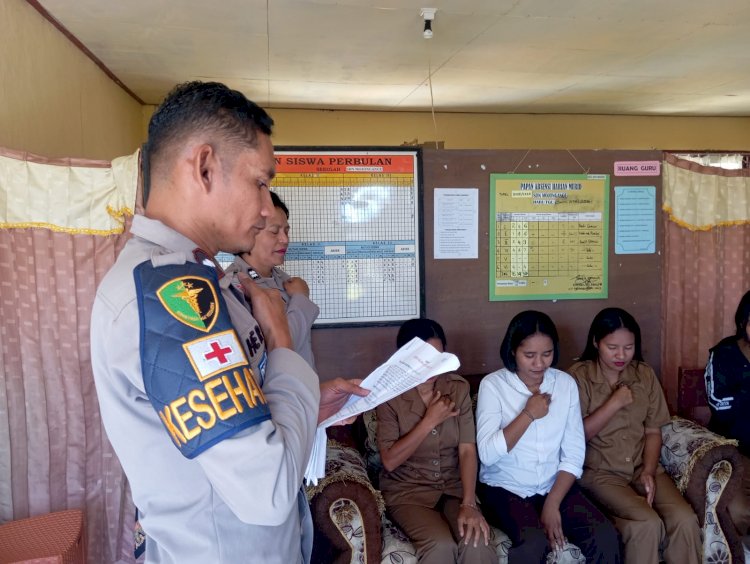 Pulihkan Senyum Anak Negeri, Polres Ngada Gelar Trauma Healing dan Terapi USEFT di SD Negeri Mojongange