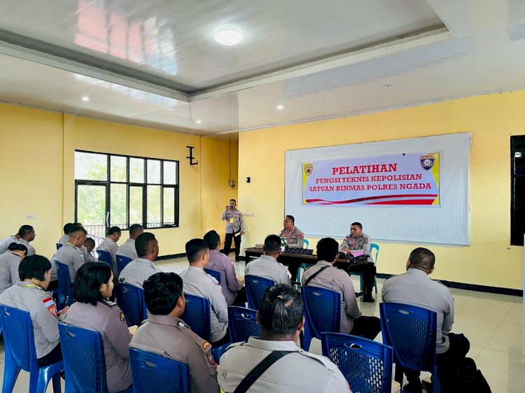 Latihan FT Binmas, Polres Ngada Perkuat Peran Bhabinkamtibmas