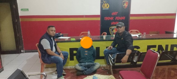 SINERGITAS TIM BUSER POLRES NGADA DAN POLRES ENDE GAGALKAN PELARIAN TERDUGA PELAKU PENCURIAN TERNAK, DIAMANKAN DI PELABUHAN ENDE ‎