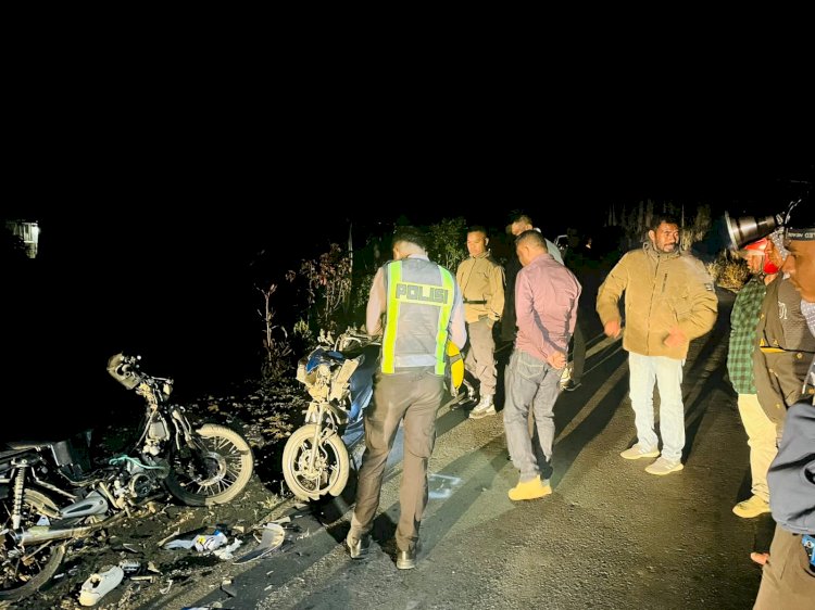 Tabrakan Dua Motor di Bajawa Utara, Satu Pengendara Meninggal Dunia, Tiga Orang Luka Ringan