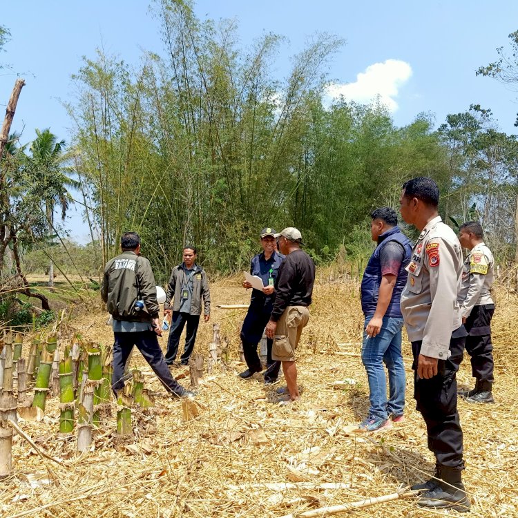 Polres Ngada Kawal Konstatering Tanah Sengketa di Desa Piga, Pastikan Proses Berjalan Aman dan Kondusif