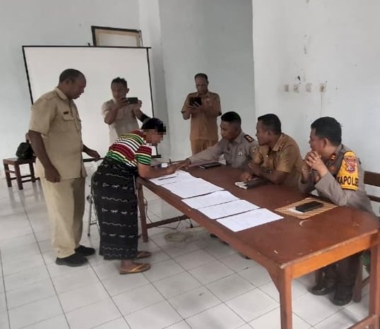 POLSEK SOA POLRES NGADA LAKSANAKAN MEDIASI BERUJUNG DAMAI, SENGKETA PEMAGARAN KOMPLEKS GEREJA KUASI NGUSUMANA SELESAI
