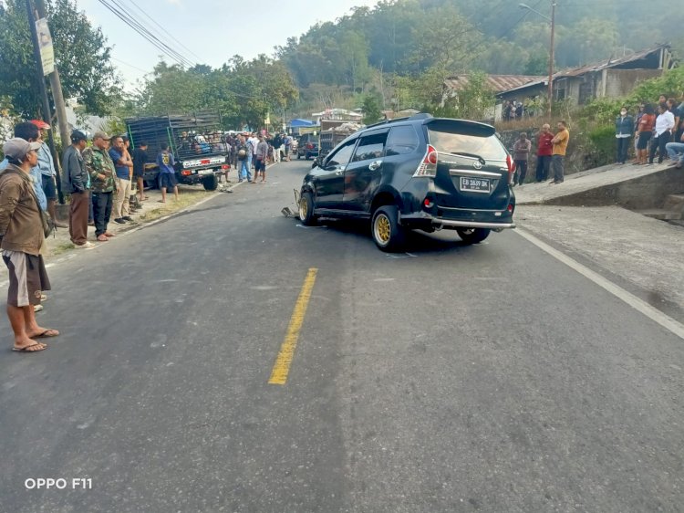 Laka Lantas Beruntun di Bajawa, Tiga Kendaraan Terlibat, Polres Ngada Bergerak Cepat Tangani TKP