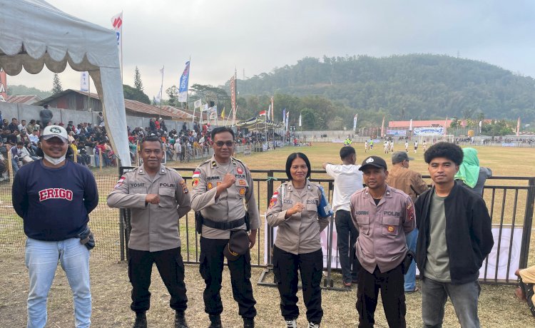 POLRES NGADA AMANKAN TURNAMEN HANDAYANI CUP I 2026 DI MATALOKO ‎
