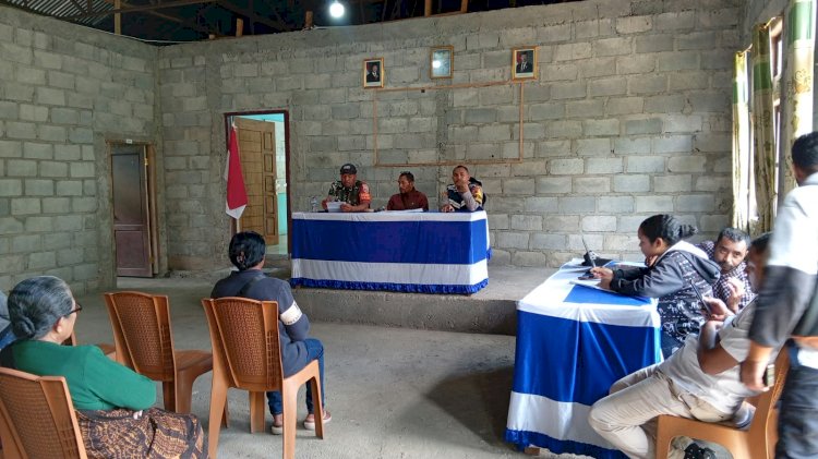 Bhabinkamtibmas Polres Ngada Mediasi Persoalan Pinjaman diselesaikan secara kekeluargaan