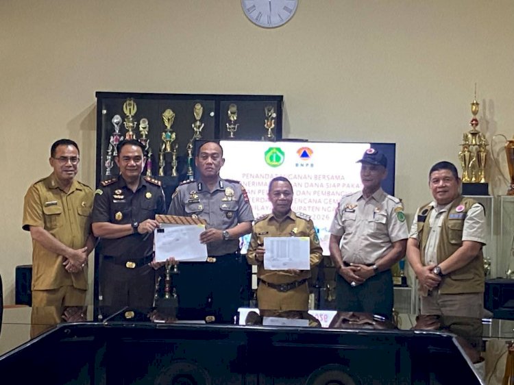 Kapolres Ngada Hadiri Penandatanganan SK Bantuan Rumah Terdampak Gempa Tahap II 2026