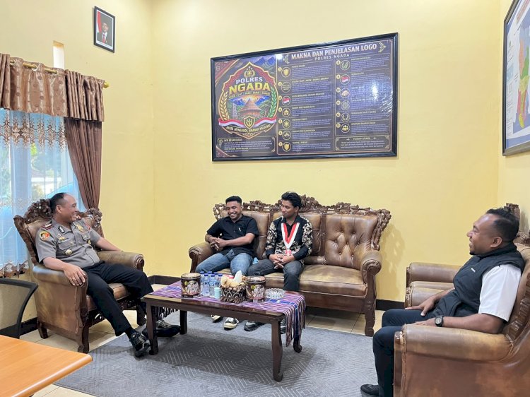 Kapolres Ngada Terima Kunjungan Pengurus GMNI, Bahas Kamtibmas