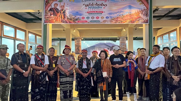 KAPOLRES NGADA HADIRI PEMBUKAAN FESTIVAL WOLOBOBO 2026, DORONG PROMOSI BUDAYA DAN PENGUATAN EKONOMI LOKAL